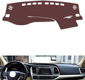 Leather Dashboard Cover Compatible with Toyota Highladner 2015-2021，Dash Cover, Non-Slip Dash Cover, Dash mat Dashboard Cover, Interior Dash Covers