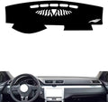 leather dashboard cover Compatible with VW CC 2010-2018，dash cover（black）