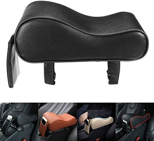 Car Armrest Box Mats Auto Center Console Support Phone Holder PU Leather Pad