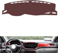 Leather Dashboard Cover Compatible with VW T-ROC 2018-2022,Dash Board Cover mat Anti-Slip Sun-Proof and dust-Proof(Brown)