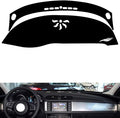 leather dashboard cover Compatible with Jaguar XF 2016-2019，dash cover（black）