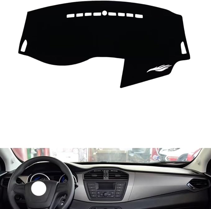 leather dashboard cover Compatible with MG GS (Full coverage) 2015-2016，dash cover（black）