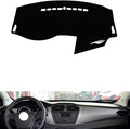 leather dashboard cover Compatible with MG GS (Full coverage) 2015-2016，dash cover（black）