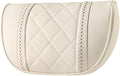 Car seat headrest Leather Car Fit for Seat Rest Cushion Headrest Car Neck Pillow Fit for BMW (Color : Beige)