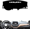 leather dashboard cover Compatible with Chevy Cavalier 20-2022，dash cover（black）