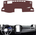 Leather Dashboard Cover Compatible with Toyota Corolla （Vertical Screen、HUD） 2019-2023，Dash Cover, Non-Slip Dash Cover, Dash mat Dashboard Cover, Interior Dash Covers