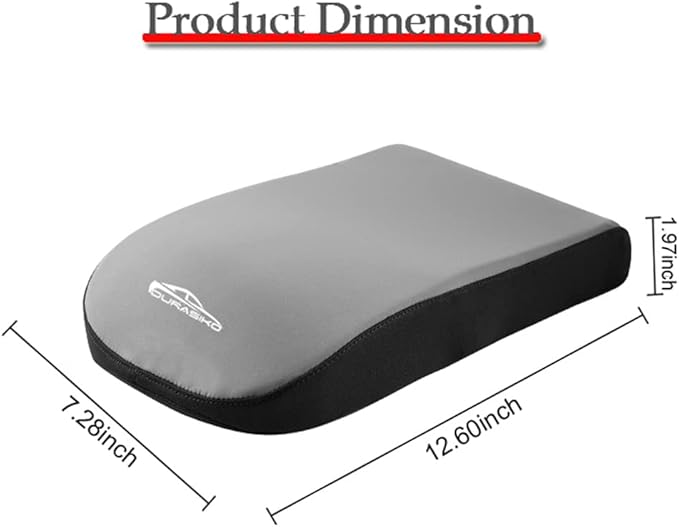 DURASIKO Advanced Car Center Console Pad,Memory Foam Car Armrest Cushion,Elbow Rest Pillow,Auto Armrest Pad,Great for Long-time Driving,Universal Car Armrest Seat Box Cover Protector for most Vehicles