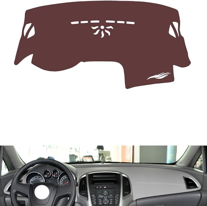 Leather Dashboard Cover Compatible with Buick Excelle（Full Coverage） 2010-2014，Dash Cover, Non-Slip Dash Cover, Dash mat Dashboard Cover, Interior Dash Covers