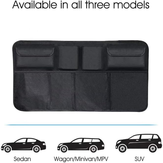 Large Capacity Backseat Trunk Organizer for Chevrolet Equinox EV 2024, Car Trunk Organizer, Collapsible Car Storage Bag with 8 Pockets