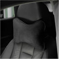 Car Headrest Pillow, Soft Comfortable Breathable Memory Foam Ergonomic Design Automotive Neck Pillow Cushion with Adjustable Strap for Neck Pain Pressure Relief, Universal Fit（Black）