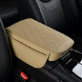 1 Pack Car Center Console Cover Custom Fit for Lincoln Corsair 2020-2025, Leather Memory Foam Armrest Cushion Protector, Anti-Scratch Durable Armrest Pad,Beige