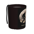 Funny Bigfoot Sasquatch Full Moon Car Trash Can Leak Proof Hanging Waterproof Garbage Can Multipurpose Trash Bin for Car SUV Front Seat Headrest Collapsible and Portable Storage Pocket