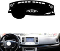 leather dashboard cover Compatible with Nissan Teana (Half covered) 2008-2012，dash cover（black）