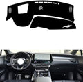 leather dashboard cover Compatible with LEX RX（HUD） 2023，dash cover（black）