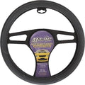 Majic Slip-On Steering Wheel Cover with Leatherette with Trim Design 1 Ea. (Gray)