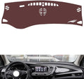 Leather Dashboard Cover Compatible with Buick Envision (Warning Light、Speakers)，Dash Cover, Non-Slip Dash Cover, Dash mat Dashboard Cover, Interior Dash Covers