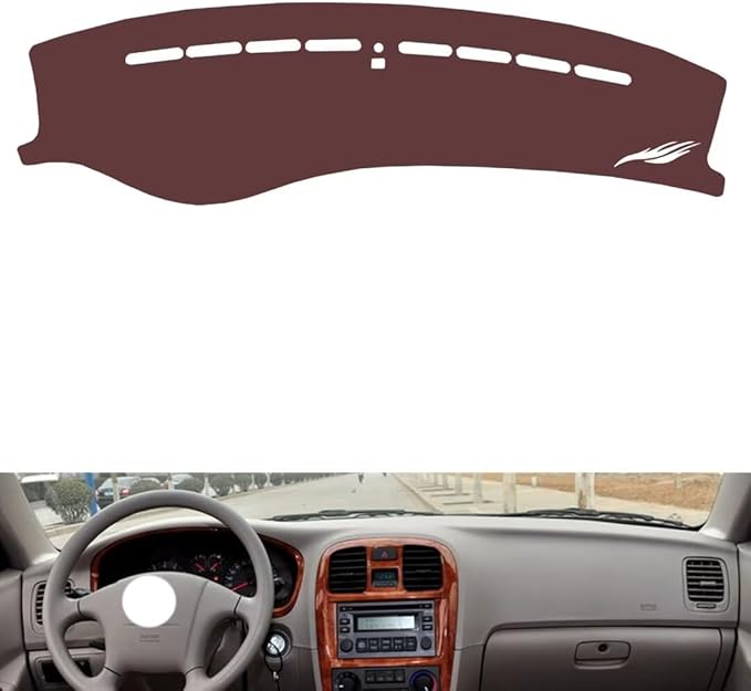 Leather Dashboard Cover Compatible with HyundaiHyundai s-onata，Dash Cover, Non-Slip Dash Cover, Dash mat Dashboard Cover, Interior Dash Covers