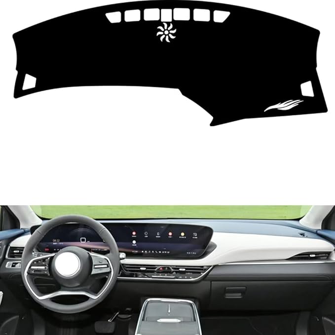 leather dashboard cover Compatible with Buick Lacrosse（No warning light） 2023，dash cover（black）