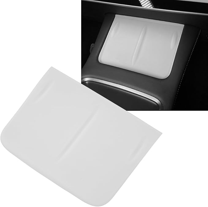 Aramox Center Console Wireless Charger Mat, Car Center Console Wireless Charger Mat Heat Silicone Anti Slip Phone Pad Mat Replacement (Translucent)