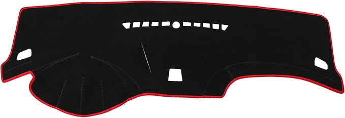 X AUTOHAUX Car Dashboard Cover Nonslip Black Red Sun Pad for Cruze 2011-2014