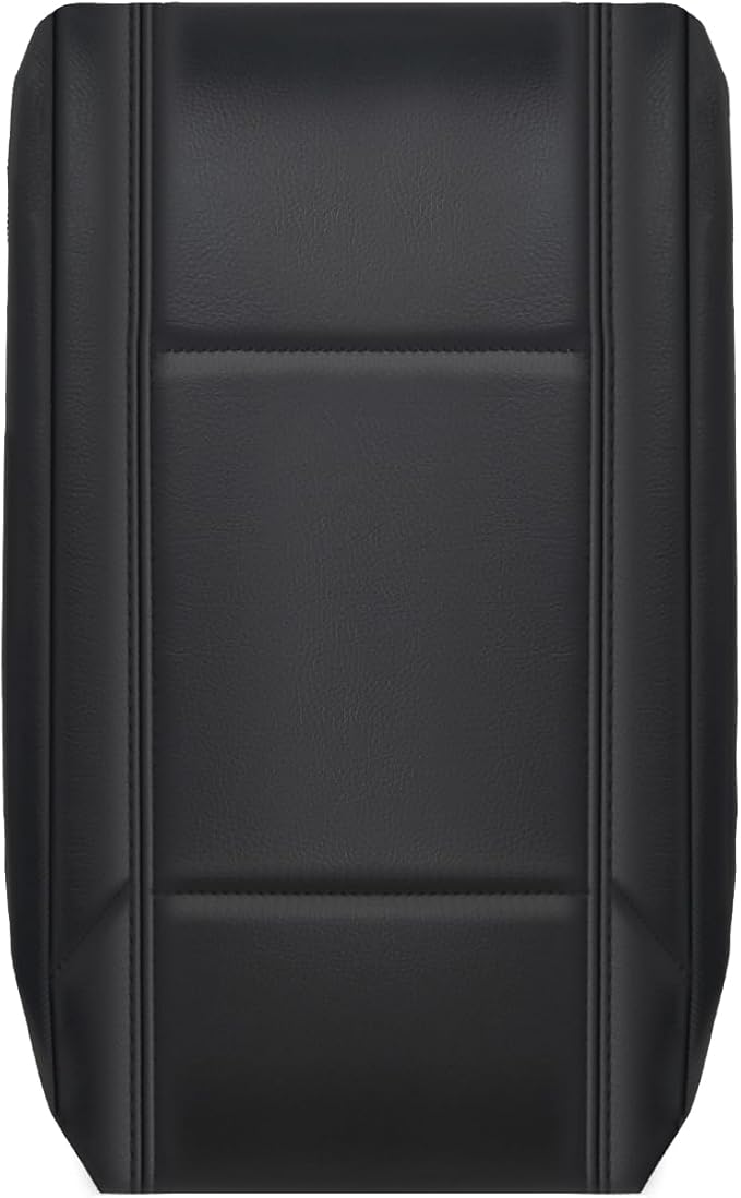 Muslogy Center Console Armrest Cover Compatible with 2011-2021 Jeep Grand Cherokee & 2011+ Dodge Durango Comfort Armrest Pad Arm Rest Cushion Vegan Leather Protector Regular Thick