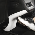Rear Center Console Kick Protector Pad Cover Rear Air Condition Vent Outlet Anti Kick Trim Panel for 2017-2023 Tesla Model 3 Y AC Vent Lower Anti-Dirty Panel Decorative White Interior Accessories