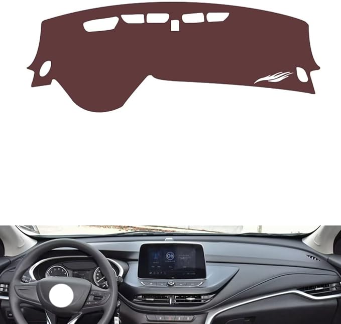 Leather Dashboard Cover Compatible with Buick Encore 2020-2021，Dash Cover, Non-Slip Dash Cover, Dash mat Dashboard Cover, Interior Dash Covers