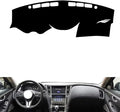 leather dashboard cover Compatible with Infiniti Q50L，dash cover（black）