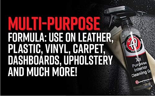 Adam's Polishes All Purpose Interior Cleaning Gel - Best For Detailing Leather Seats Vinyl Carpet Upholstery Plastic Rubber Interior Surfaces Floor Matts & Car Accessories Boat RV Parts (16 oz)