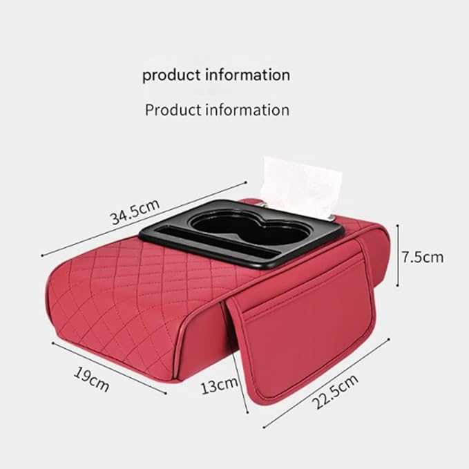 Car Armrests Covers for Audi A6 1995–2025, Center Console Cover Armrest Cushion Middle Console Protector Armrest Mat Interior Accessories,D