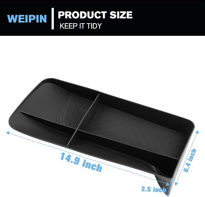 WEIPIN for Center Console Screen Organizer Tray TPE Materials Compatible with 2024-2026 L EXUS TX350/TX350h/TX450h+/TX500h