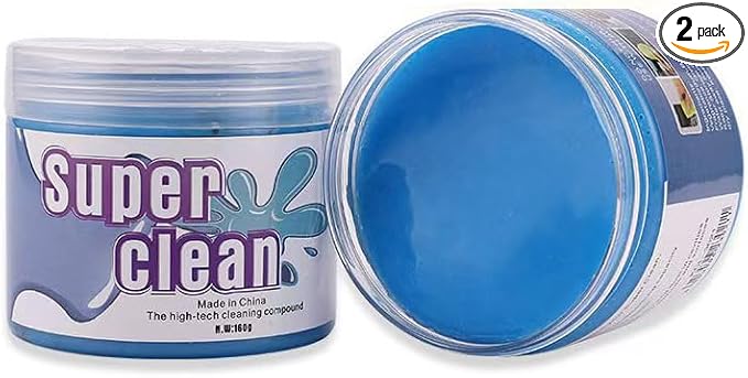 Car Cleaning Gel in Two cans, General car Beauty Tools, car Vent Slime, Dashboard and Keyboard, car Accessories