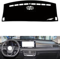 leather dashboard cover Compatible with FORD Edge PLUS（Full coverage） 2021-2022，dash cover（black）