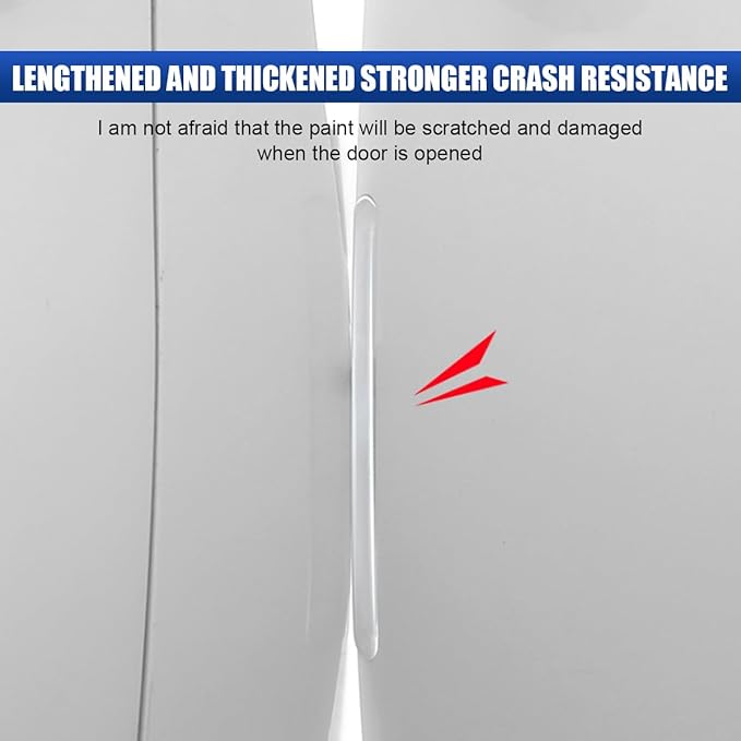 16PCS Car Door Handle Cup Scratch Protector Set, Waterproof Car Door Bowl Sticker Protector Film, Anti-Scratch Car Paint Cover Guard Pad Universal for Most Cars, SUVs (Transparent)