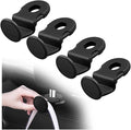 4PCS Upgraded Headrest Hooks for Car with Round Lock Design,Concealed Car Seat Hooks for Storing Umbrellas/Handbags,Universal Cars Purse Hook as Back Seat Organizer