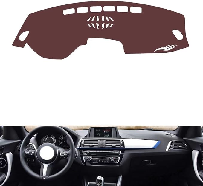 Leather Dashboard Cover Compatible with BMW 1 Series-Speaker 2018-2020，Dash Cover, Non-Slip Dash Cover, Dash mat Dashboard Cover, Interior Dash Covers