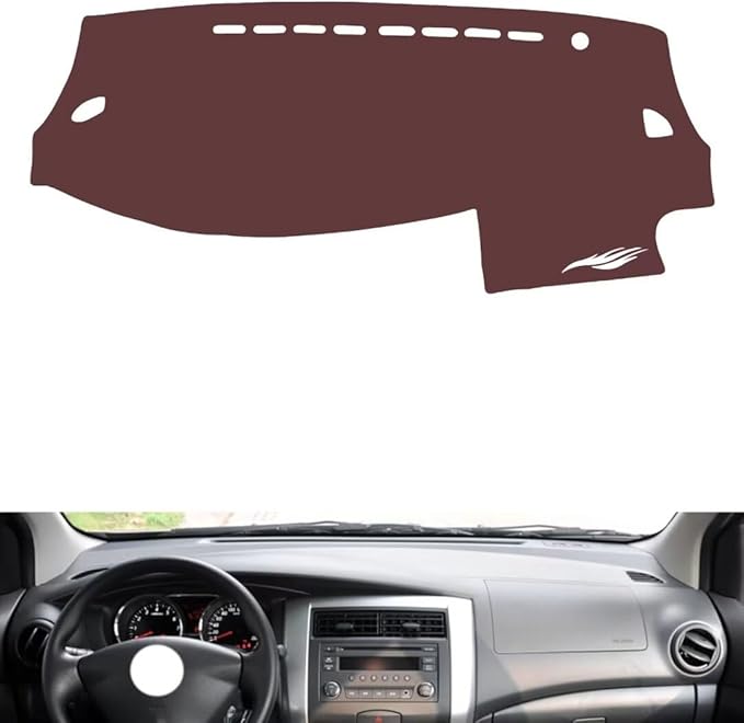 Leather Dashboard Cover Compatible with Nissan Livina，Dash Cover, Non-Slip Dash Cover, Dash mat Dashboard Cover, Interior Dash Covers