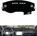 leather dashboard cover Compatible with Citroen C3-XR 2015-2018，dash cover（black）