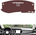Leather Dashboard Cover Compatible with Cadillac XT5（No Warning Light） 2016-2024,Dash Board Cover mat Anti-Slip Sun-Proof and dust-Proof(Brown)