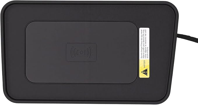 Alomejor Wireless Charging Pad for Car, Silicone Material, Fast Charging, Nonslip Design, Compatible with 2013-2019