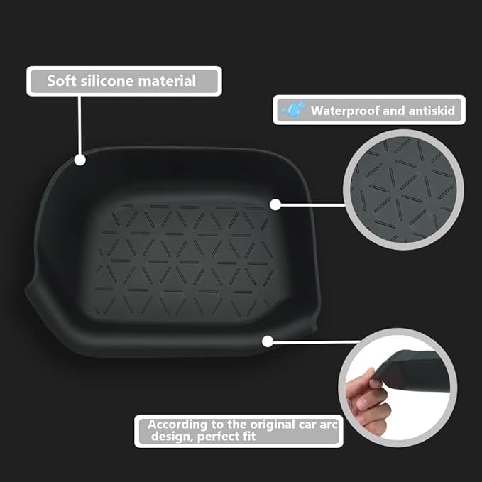 for 2023 RAV4 Driver Storage Box Organizer Mat Driver's Interior Insert Tray Center Console Organizer Tray Compatible with Toyota RAV4 2023 2022 2021 2020 2019 Accessories (Driver Organizer Mat)