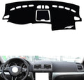 leather dashboard cover Compatible with SkodaSkoda Yeti，dash cover（black）