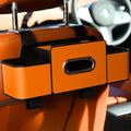 3-in-1 Car Organizers and Storage Back Seat, Multifunctional Back Seat Car Organizer for Snacks, Hold Phones, Drinks, Tissues, and Handbag (Orange)