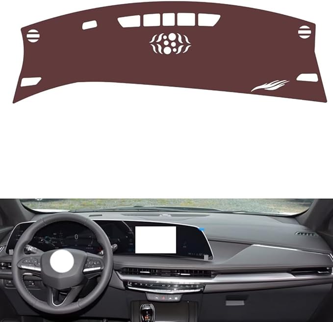 Leather Dashboard Cover Compatible with Cadillac XT4 2024，Dash Cover, Non-Slip Dash Cover, Dash mat Dashboard Cover, Interior Dash Covers