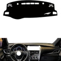 leather dashboard cover Compatible with Toyota Vios 2019-2022，dash cover（black）