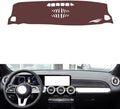 Leather Dashboard Cover Compatible with Mercedes EQB（NO HUD） 2020-2025,Dash Board Cover mat Anti-Slip Sun-Proof and dust-Proof(Brown)
