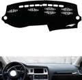 leather dashboard cover Compatible with Audi Q7 2006-2015，dash cover（black）