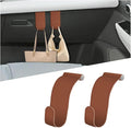 Car Co-Pilot Glovebox Hooks, 2PCS Anti-Scratch Vehicle Passenger Seat Storage Hanger for Handbag Purse Umbrellas, Auto Interior Organizer, Universal for SUV Sedan Truck(Orange)