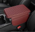 Car Armrest Cushion for Suzuki Baleno 2015-2022 2023 2024 2025 2026, Car Centre Console Pad Scratch Protection Waterproof Armrest Cushion Interior Accessories,Red
