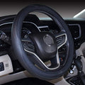 Mayco Bell Small Size Steering Wheel Cover Anti-Slip,Safety,Soft,Breathable,Durable,Full Surround,Comfortable Grip Microfiber Leather (14-14.25 inch,Black)